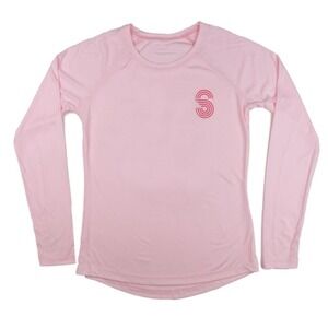 Sunshine State Goods Flamingo Solar Badge Women Long Sleeve Large Pink Florida